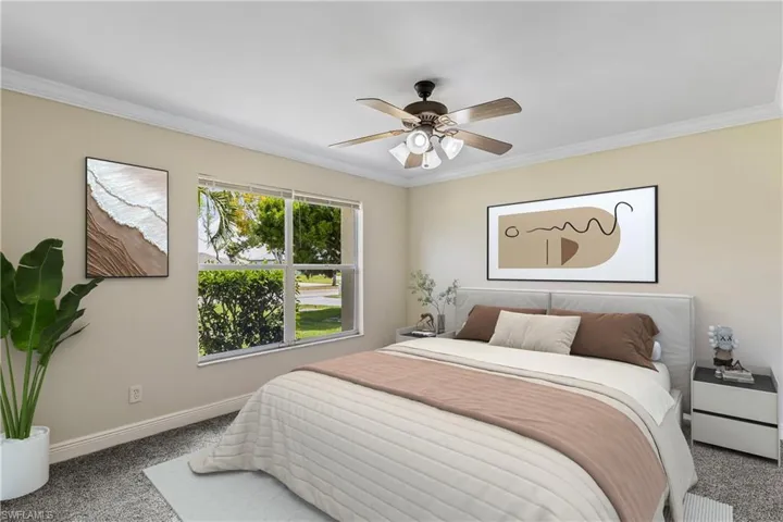 Virtually Staged Bedroom
