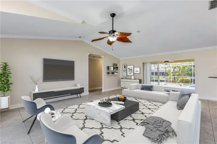 Virtually Staged Living Room