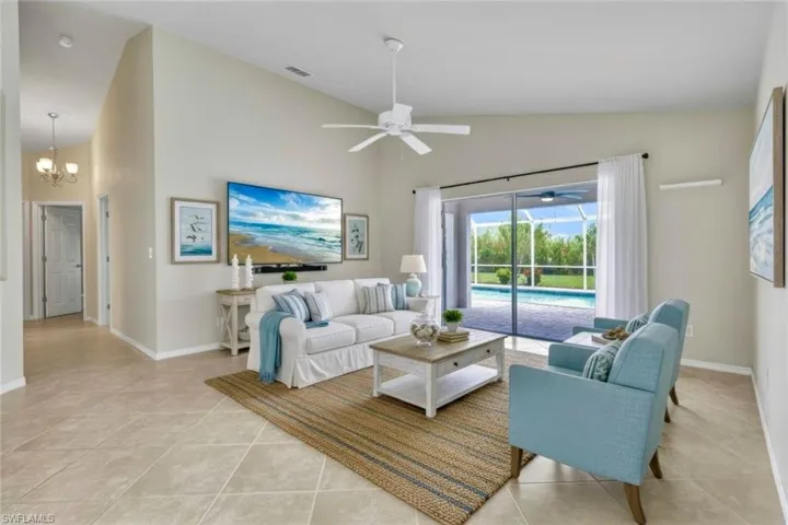 Virtually Staged Family Room