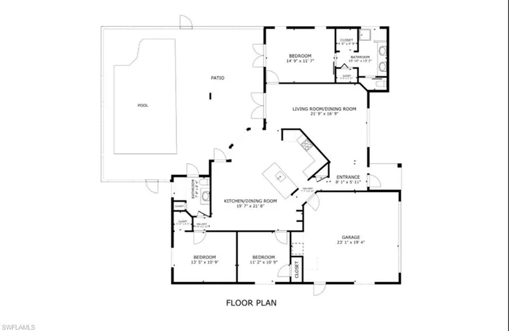 View of floor plan / room layout