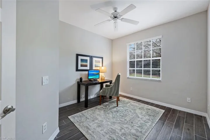 Bedroom 2, currently being used as a Study/Den
