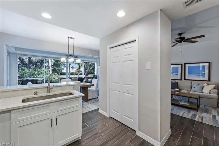View from Kitchen to Open Dining, Great Room and Lanai