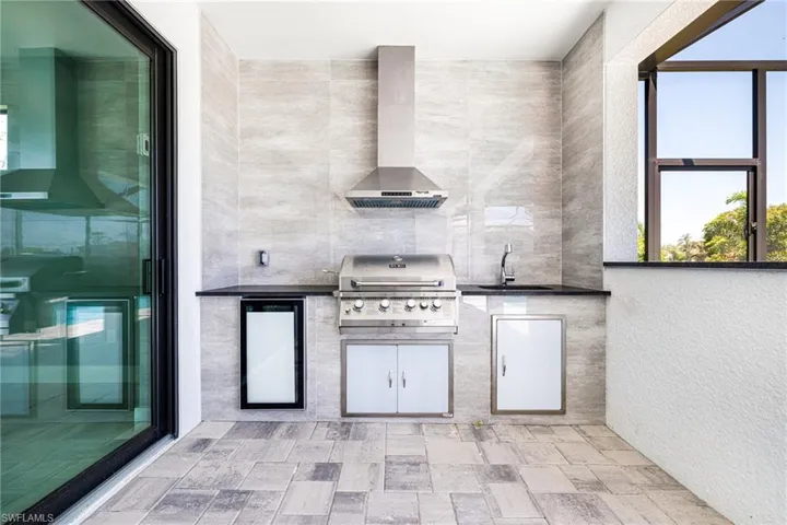 View of patio / terrace featuring a sink