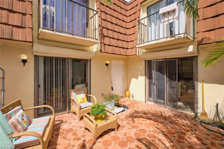 Courtyard with balconies