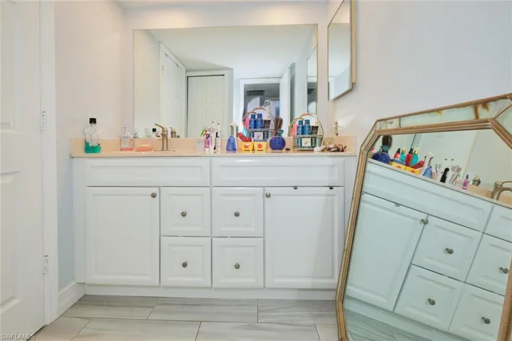 Bathroom featuring vanity