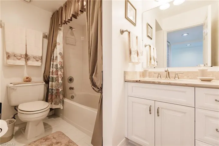 Guest Bathroom with updated vanity and counter top