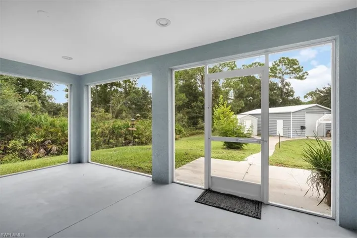 Rear screened porch view 2