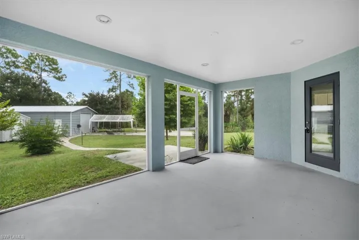 Rear screened porch