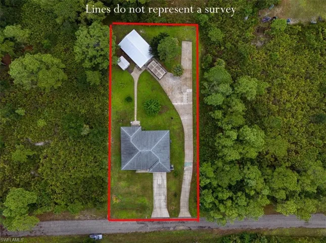 Aerial View of 2116 Scott Ave Alva FL