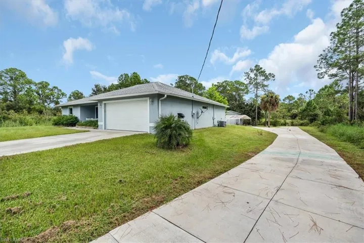 Paved double driveway