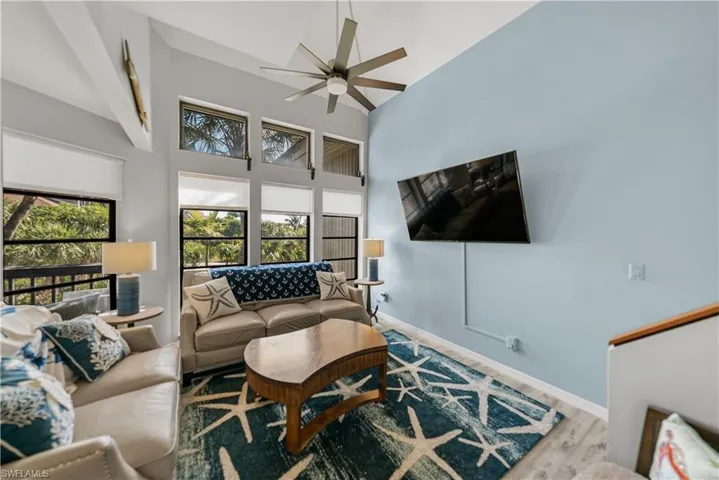 Living Room with Stairway to 2nd Level.