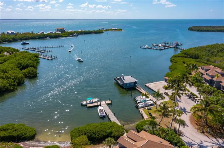 Drone / aerial view with a water view. Pre Ian.