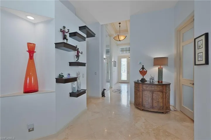 Hall with baseboards