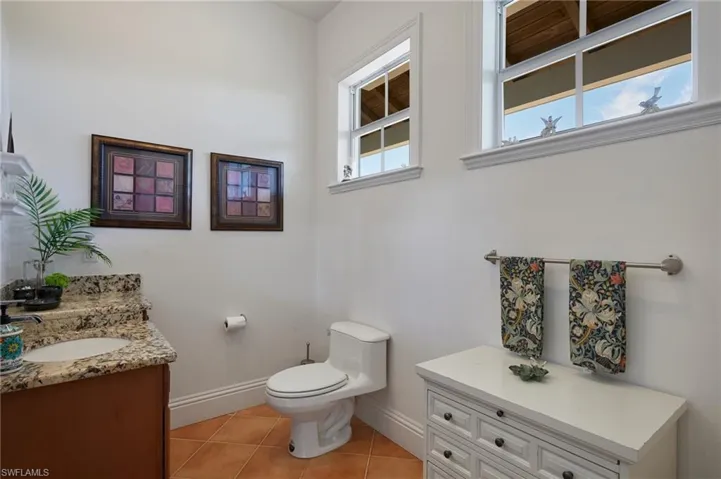 Guest Bath Off the Living Room