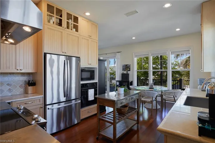 Upscale kitchen appliances and pastry station