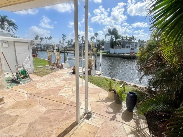Rear Patio with Canal View