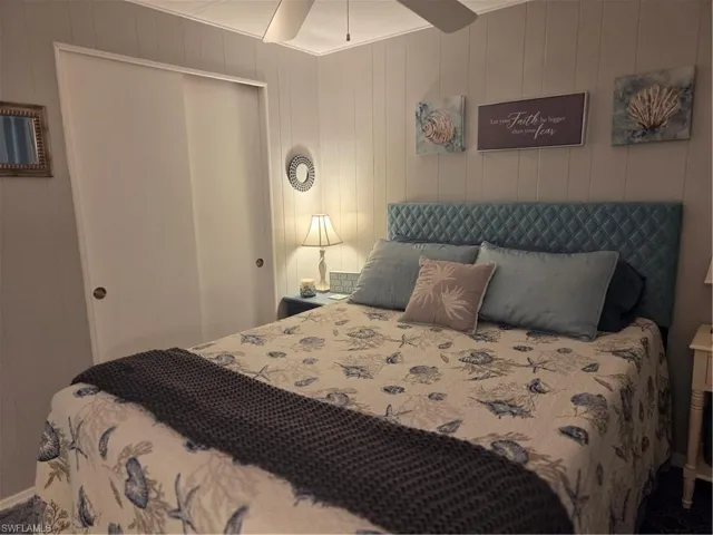 Lots of closet space in the guest bedroom