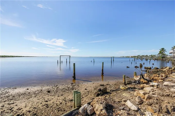 Dock with a water view