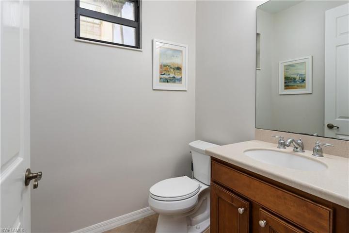 Convenient half bath downstairs