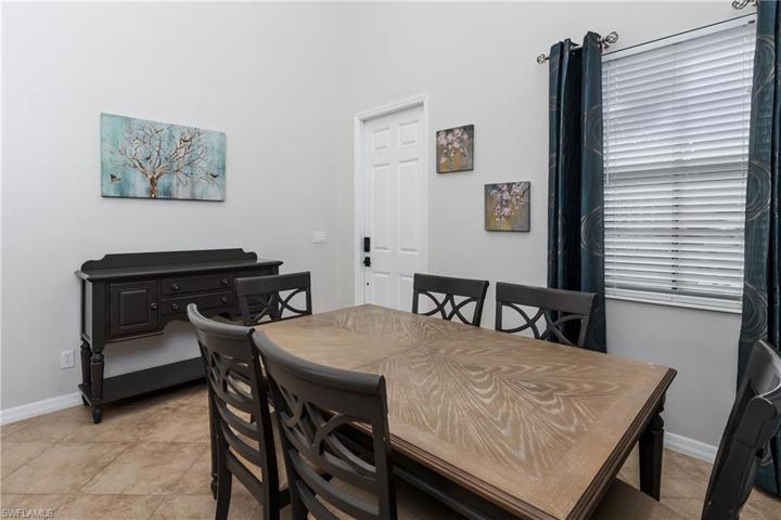 Plenty of space for large table in the formal dining room