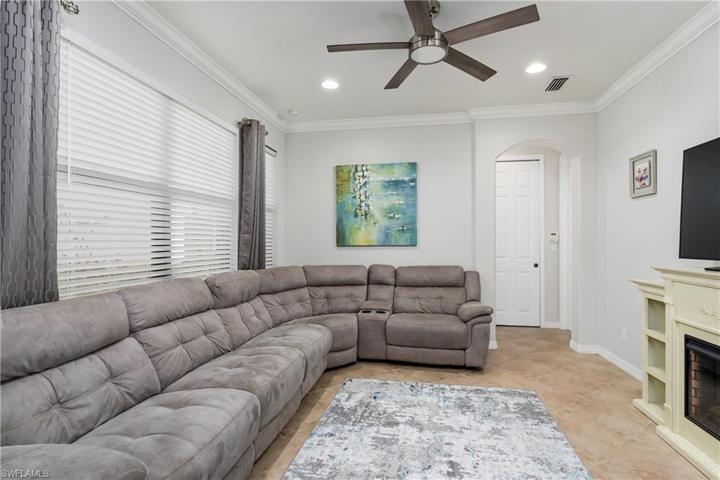 Wall of windows in family room