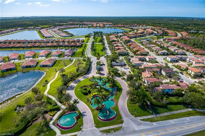 Beautiful entry to the community.  Gated.