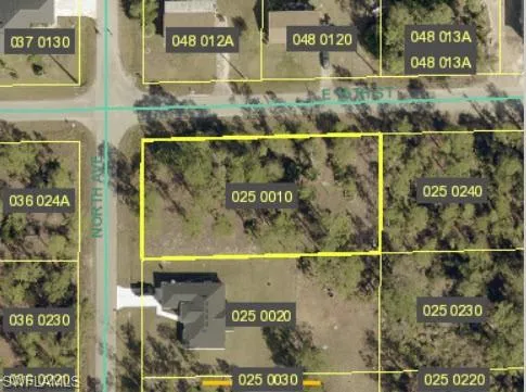 Aerial overview of property's location