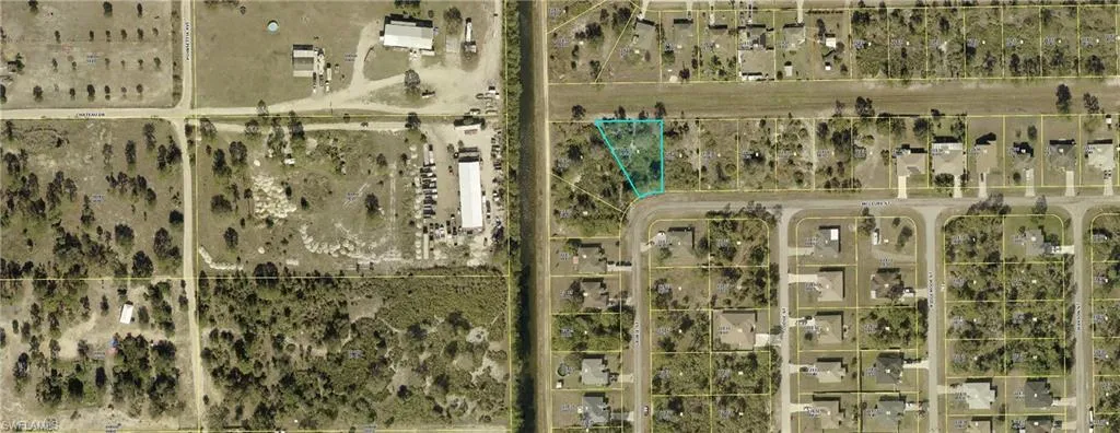 Map / location with property parcel outlined