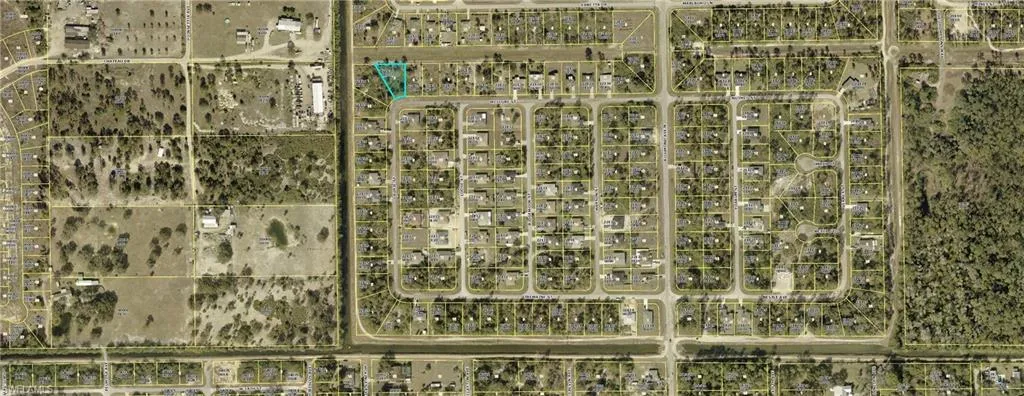 Map / location with property parcel outlined