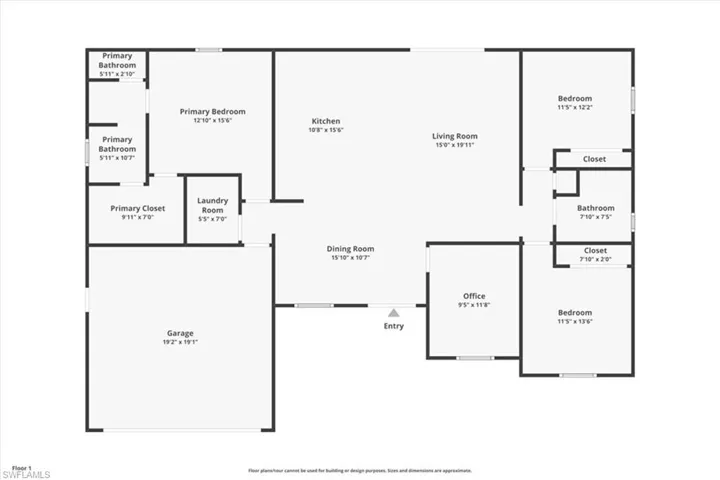 View of floor plan / room layout