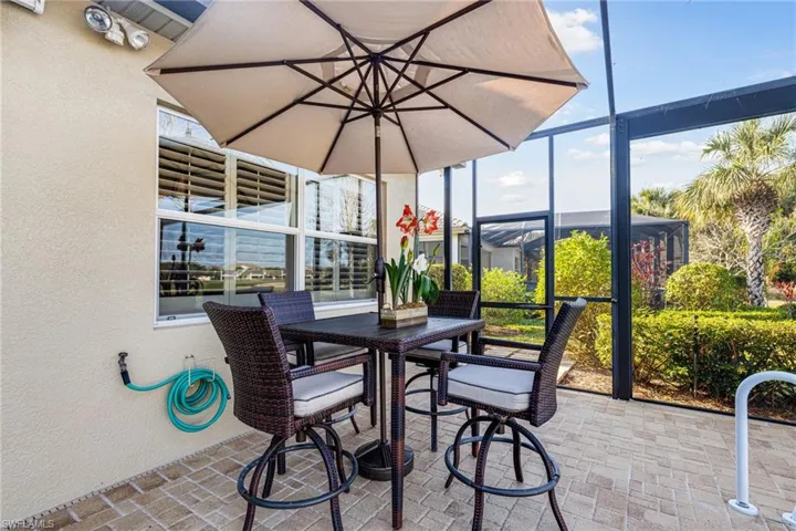 Plenty Of additional room with the Lanai being extended by 7 feet