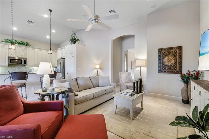 Living room is open to the Kitchen