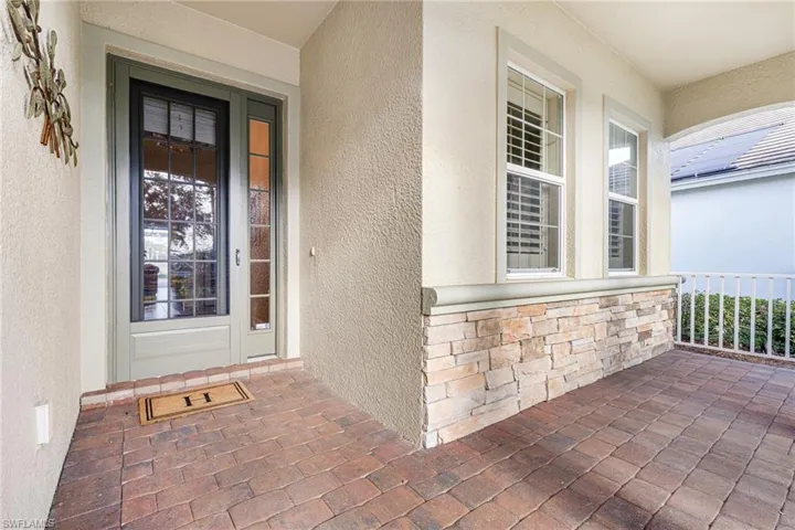 Front Porch with stone detail