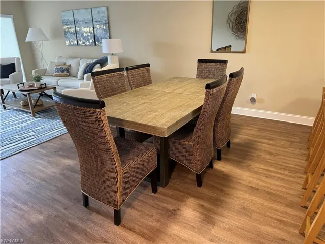 Dining room featuring hardwood / wood-style flooring