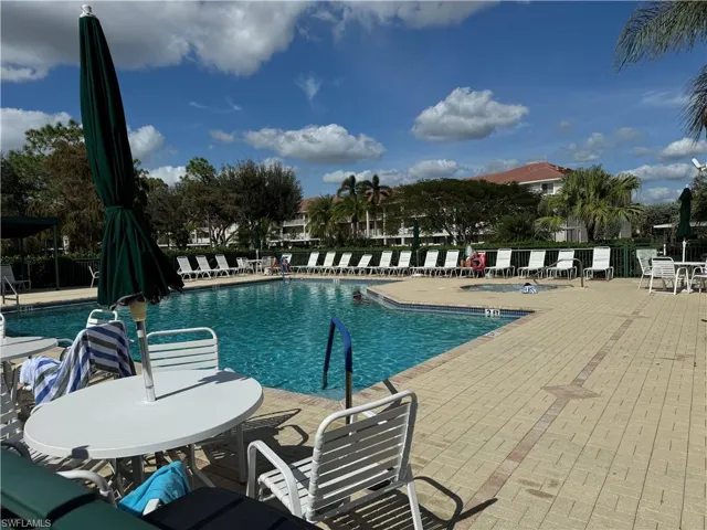 View of condo pool