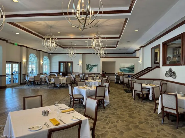 Clubhouse formal dining area