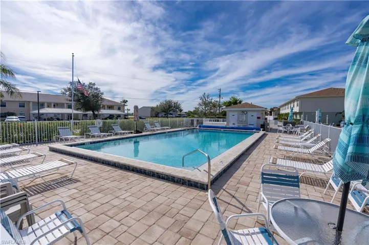 View of pool with a patio area