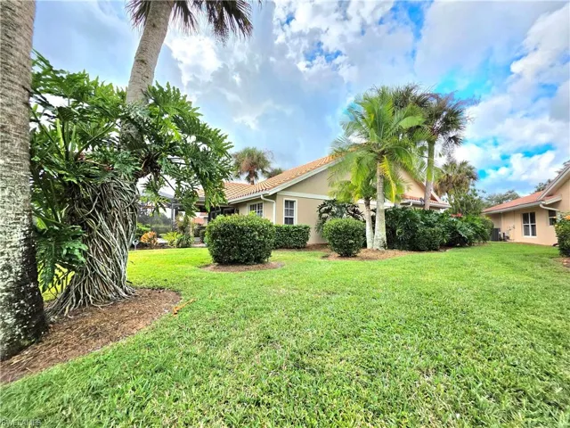 View of grassy yard