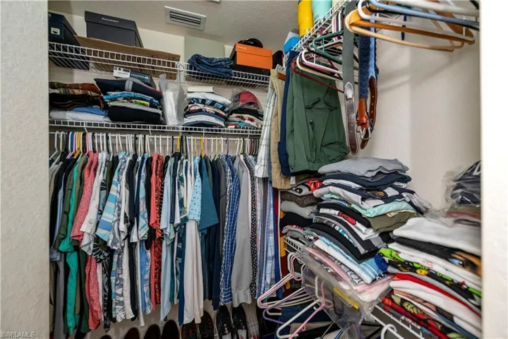 Two large master walk in closets