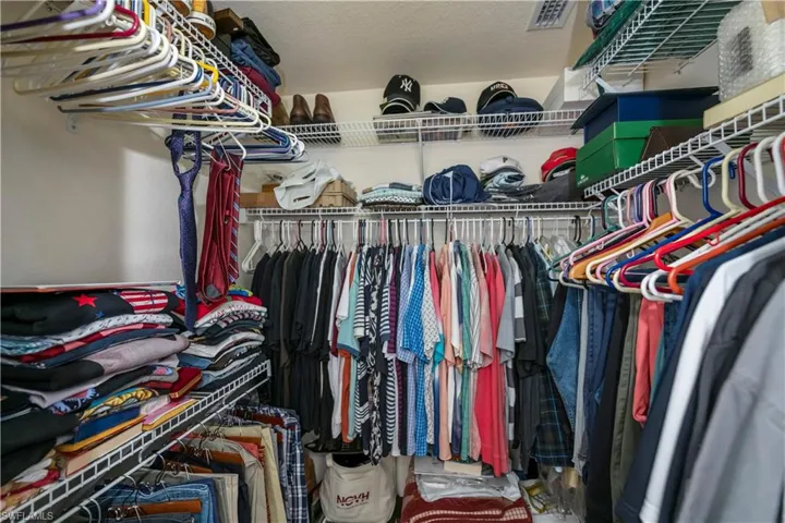 Two large master walk in closets