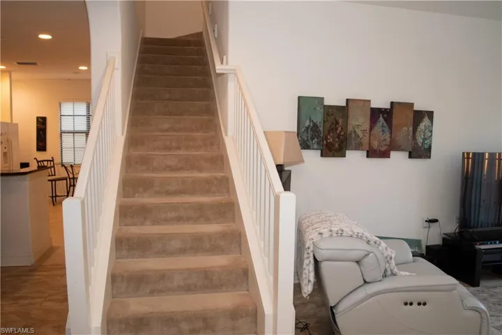 Stairs to upper level