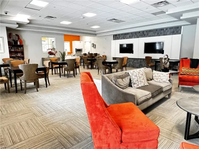 common club house area with a kitchen for functions