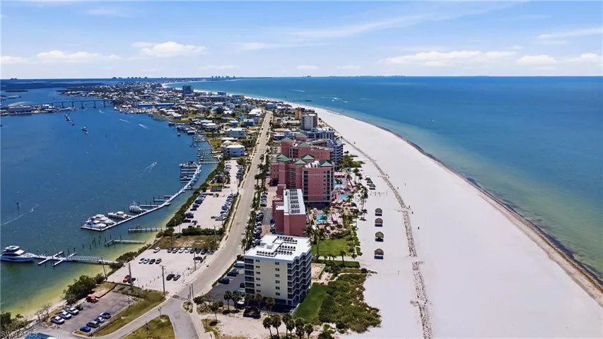 Aerial view of the Condo looking to the South end.