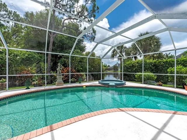 Pool and Spa with lake view