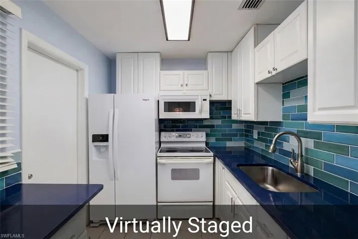 With different countertops and white door