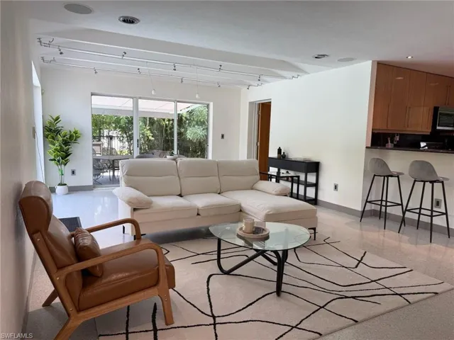 Living room with plenty of light and open floor plan