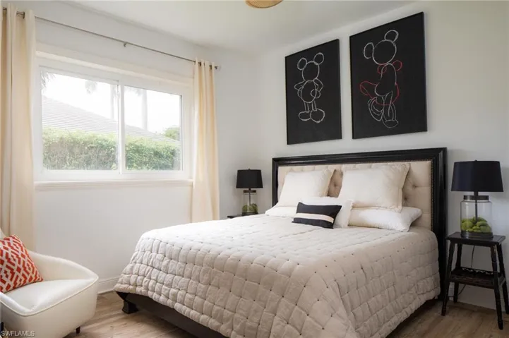 Bedroom featuring hardwood / wood-style floors