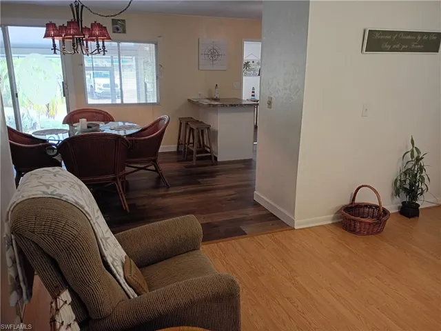 open to the kitchen and dining