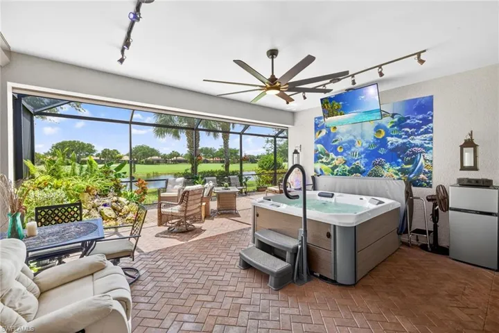 Outdoor Oasis, Spa & Custom Fountain