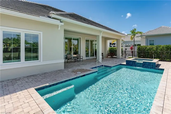 Saltwater pool and spa